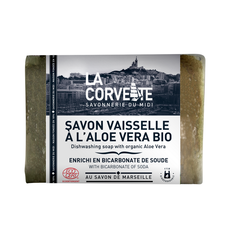 La corvette -- savon vaisselle enrichi en bicarbonate & aloe vera bio - 200 g